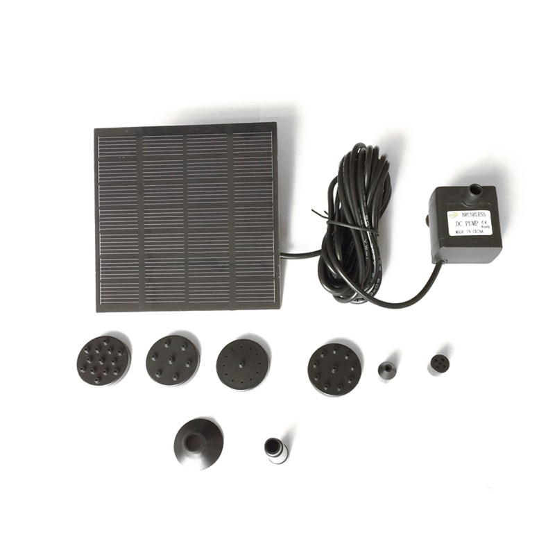 7V 1.5W Solar Water Pump Fountain Plants Watering Power Fountains