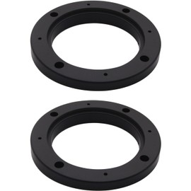MC MEICHUANG 1Pair Plastic Speaker Spacer Rings 6.5" Universal Fit ABS Black Speaker Spacers Car Stereo Adaptor Ring Mounting Bracket