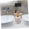 Ipetboom Ceramic Soap Dispenser with Pump Reusable Gray Marble Lotion