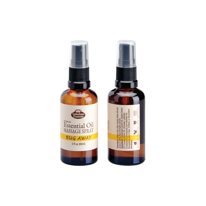 Fabulous Frannie Bug Away Healthy Massage Spritz Made with Carrier