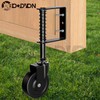 BOODVON 4" Heavy Duty Gate Caster, Spring Loaded Gate Wheels,