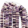 ABCGEMS 2-Tone Lavender Wampum Shell Beads - Atlantic Coast of