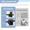 TKZTKZ No Drill Curtain Rod Brackets:Self Adhesive Curtain Rod Holders
