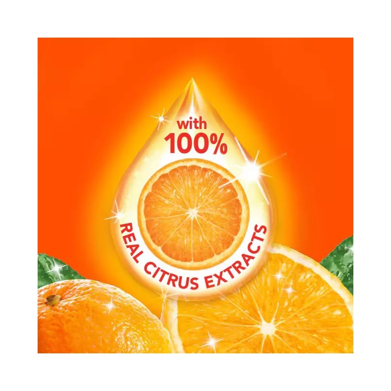 AJAX Ultra Triple Action Orange Liquid Dish Soap - 28