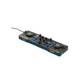Hercules Hercules DJ DJControl Starlight | Pocket USB DJ Controller with Serato DJ Lite, Touch-Sensitive Jog Wheels, Built-in Sound Card and Built-in Light Show