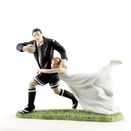 Weddingstar A Love Match Rugby Couple Figurine