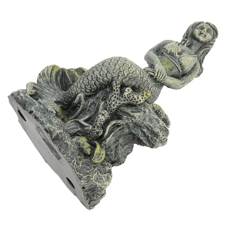 Aquarium Mermaid Statue Safe Resin Beautiful Fish Tank Mermaid Decor