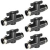ERGAOBOY 5 Pcs 10mm OD Pneumatic Ball Valve, Push to