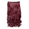 Generic Cabello Rizado Peluca Clip Extensiones De Pelo - Vino Rojo