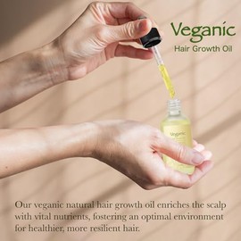 Kit de aceite vegano natural para el crecimiento del cabello, kit de aceite vegano para el crecimiento del cabello con aceite de romero, aceite de ric