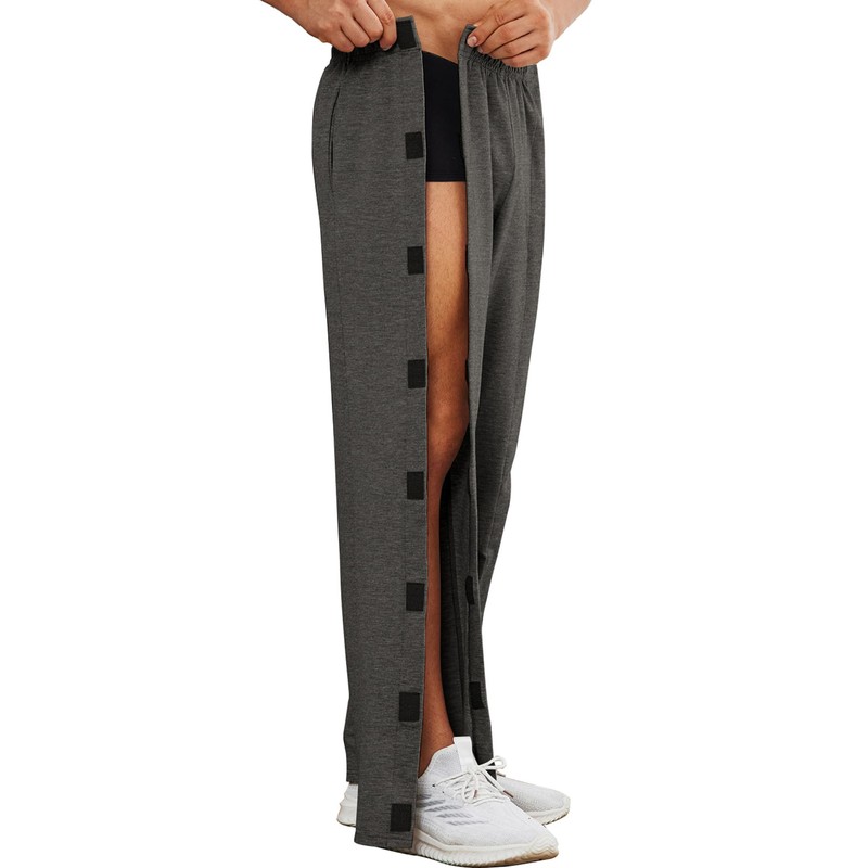 Deyeek Tear Away Pants for Men Open Bottom Wide Leg