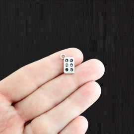 Unbranded 8 Muffin Tin Charms Antique Silver Tone Great Baking Charm - SC1216