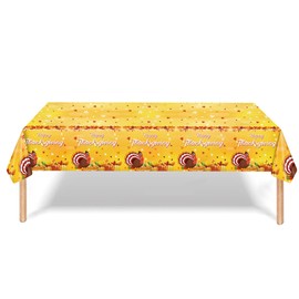 Thankgiving Party Tablecloth Decorations for Table, Thanksgiving Disposable Party Table Cloth Party Table Covers,Dining Tablecover for Indoor or Outdoor Kid Wedding Birthday Picnic Party Decorations