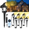 LAMPELIP Garden Spotlight LED Outdoor Waterproof White Pack of 6