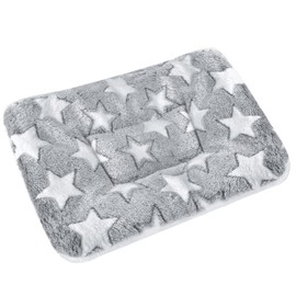 catadog Small Animal Bed Mat, Soft & Warm, Suitable for Guinea Pig, Hamster, Rabbit, Rat and Bearded Dragon (XX-Large(19.7''x15.7''), Star Grey)