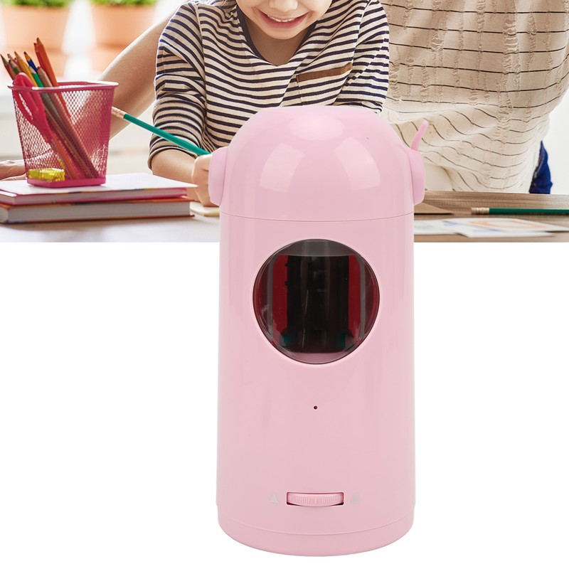 Electric Pencil Sharpener Full Automatic Smart Stop Adjustable Pencil Point
