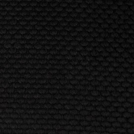 Sweet Home Collection Memory Foam Chair Cushion Honeycomb Pattern Solid Color Slip Non Skid Rubber Back Ultimate Comfort and Softness Rounded Square 16" x 16" Seat Cover, 12 Pack, Black