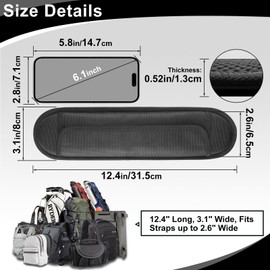 FIEIL 2 Pack Thick Shoulder Strap Pad, Universal Replacement, Detachable, Relieves Shoulder Pain (Sandwich Mesh - Sapphire Blue)