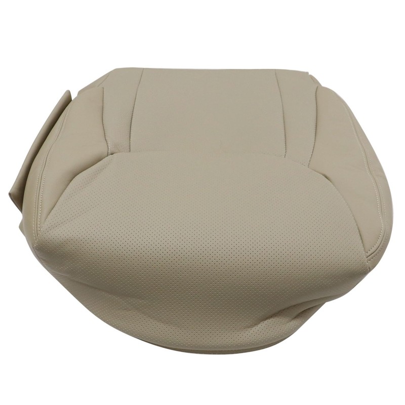 Priprilod Tan Perforated Leather Driver Side Bottom Replacement Seat Cover