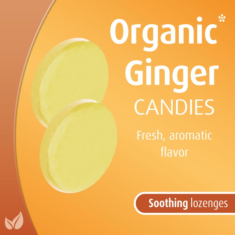 Hubner Ingwer Organic Bonbons, Ginger Hard Candy, 2.4 Ounce Bag
