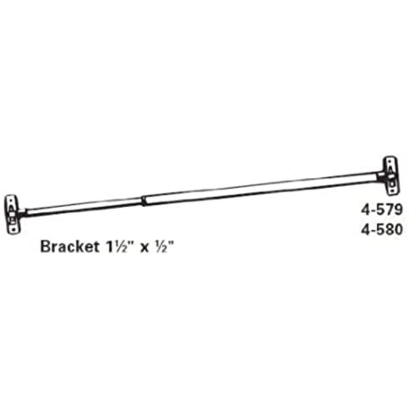 Graber 5/16-Inch Swivel End Sash Curtain Rods - 2 Rods