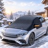 Car Windshield Snow Cover with Side Mirror Covers & Elastic