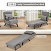 Convertible Sofa Bed Sleeper Chair,Single Person Chaise Lounge Couch with