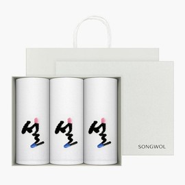Songwol Towel Snow Embroidery 3 Piece Gift Set  / 송월타올 설자수 3매 선물세트