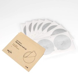 Aluminum Foils Lids to Reuse Coffee Pods Compatible with VertuoLine by RECAPS 100 Pcs 62mm