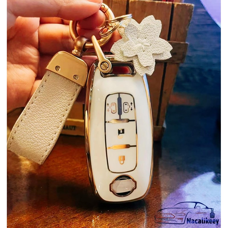 [Nacalikeey] Key Case Compatible with Nissan Dedicated Serena Snow Keychain