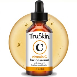 TruSkin Vitamin C Serum for Face – Anti Aging Face Serum with Hyaluronic Acid & Vitamin E – Brightening Formula for Improving Appearance of Dark Spots, Fine Lines & Wrinkles – All Skin Types, 1 fl oz