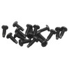 ICC #12-24 Rack Screws in 25-Pack, Black