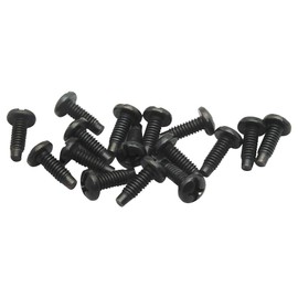 ICC #12-24 Rack Screws in 25-Pack, Black