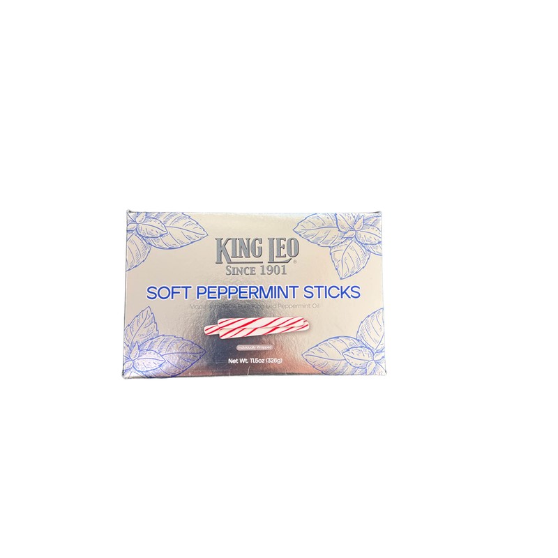 King Leo Soft Peppermint Sticks (11.5 oz Box)