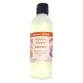 Happy Hippie Bubble Bath (8 Ounce) - Pure Essential Oil Fragrance - Makes A Fun Filled Tub with a Sweet Happy Herbal Scent