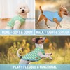 KYEESE Paquete de 2 Camisetas A Rayas para Perros, Suaves,