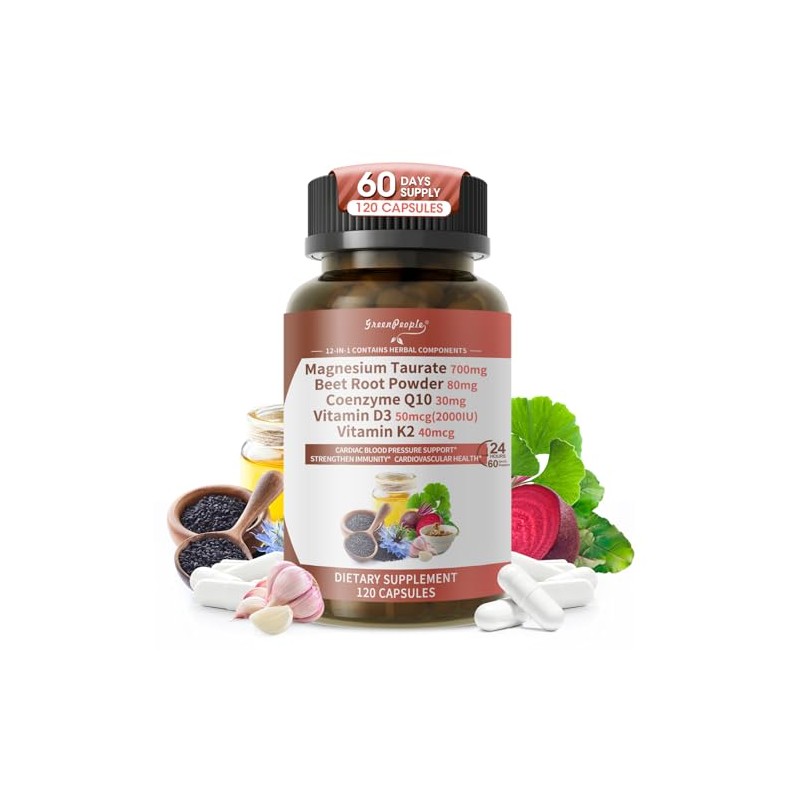 Magnesium Taurate Capsules 120pcs x 2