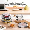 MSPOQMRSF 12 Piece galss Containers with Lids, Food Storage Containers,