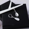ALEXCRAFT Sterling Silver Teardrop Earrings for Women Silver Leverback Drop