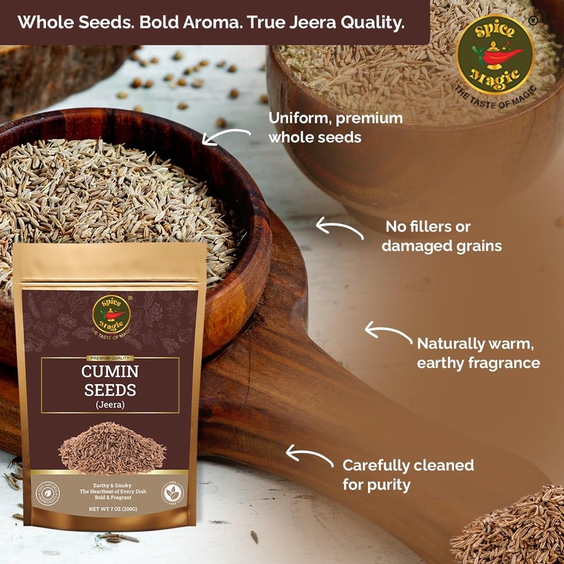 Spice Magic Cumin Seeds I 7 Oz (200 g) I
