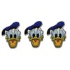Donald Duck Head Shot 2 3/4" Tall Embroidered Set of