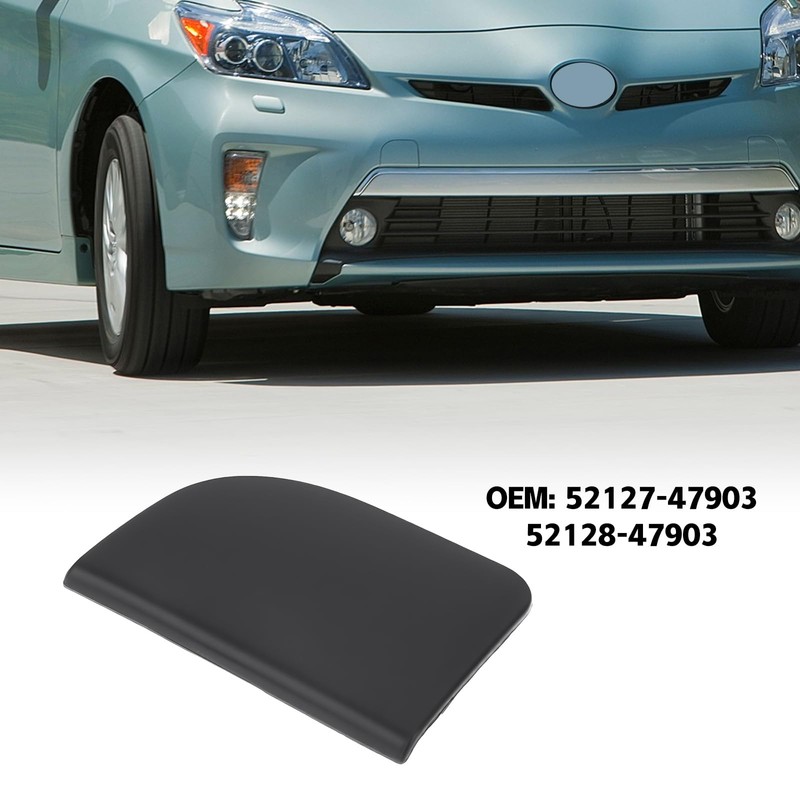 Briny River 2Pcs Front Bumper Tow Hook Cover 52127-47903 52128-47903