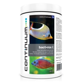 Continuum Aquatics Bact Rox L – Large Porous Biological Filter Media for Reefs, Marine Saltwater, Freshwater Aquariums and Ponds, 1000-ml