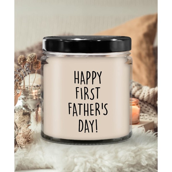 Cute But Rude Happy First Father's Day Candle 9 oz