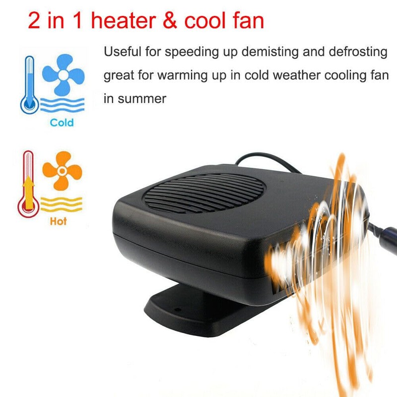 Baceyong 2 in1 Portable 150W Auto Heating Cooling Fan Defroster