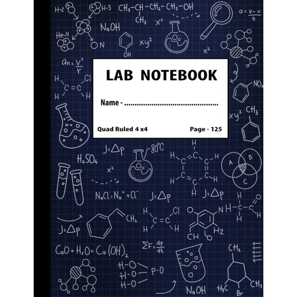 Lab Notebook: Numbered Chemistry Laboratory Notebook for College and Graduate