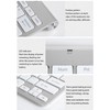 Smart Wireless Keyboard Mouse Kit Silent LED Indicator Waterproof Power