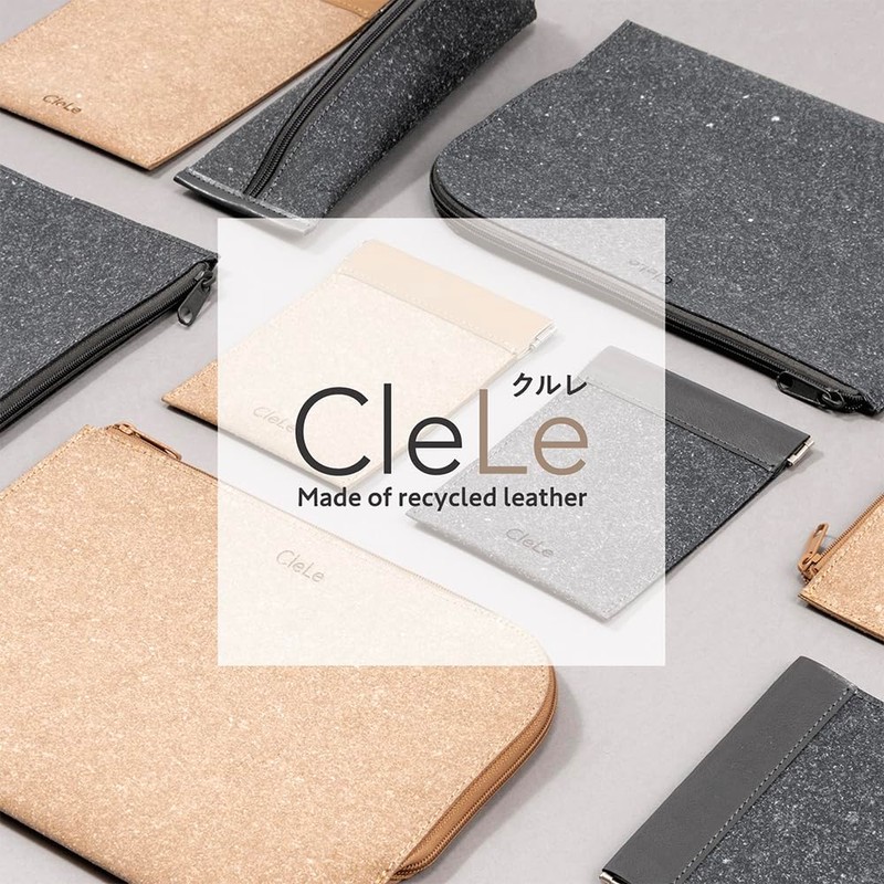 Nakabayashi CLL-FCB6BR Recycled Leather [Kurure] Flat Case B6 Brown