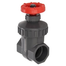 Spears PVC Gate Valve, Non-Rising Stem, Buna-N O-Ring, 1" Socket