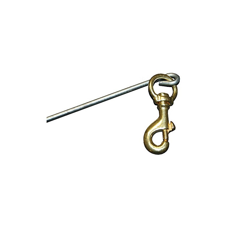 JCS 36" Steel Lobster Tickle Stick with Bolt Snap Clip